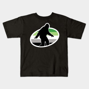 Aromantic Bigfoot Cryptid Pride Kids T-Shirt